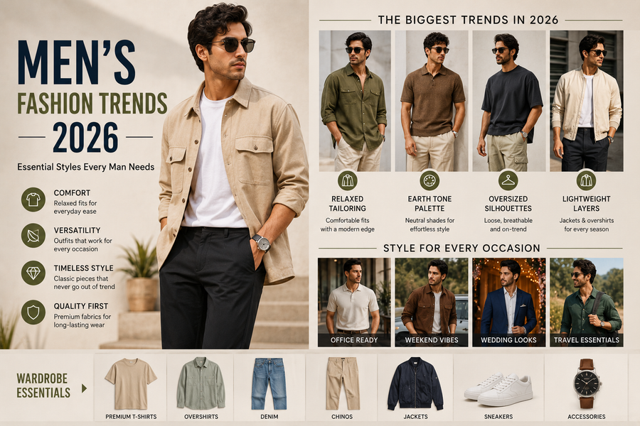 Men's Fashion Trends 2026 | Latest Men's Clothing Styles in India | Ryzemé